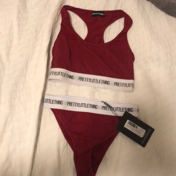 NWT Pretty Little Thing Sports Bra & Thong - Picture 3 of 7